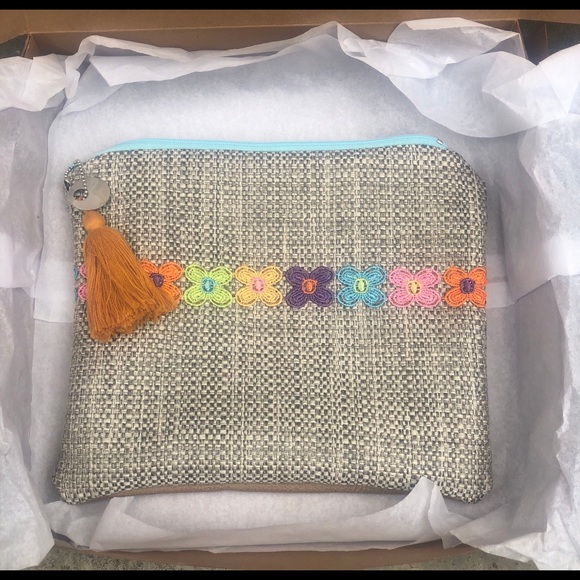 The Sunshine Line, one of a kind handmade & hand stitched pouches. - Picture 2 of 4